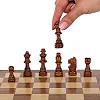 Шахматы шашки 2 в 1  набор настольных игр деревянные на магнитах PAWNSON X0027
 30см x 30см х 2,5см