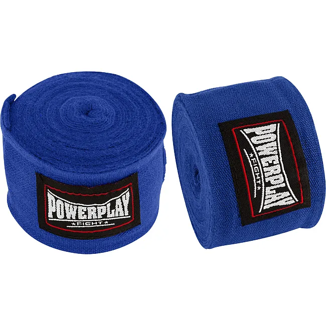 Боксерские бинты POWERPLAY 3046 Синие NYLON (2,5-4,5 м)