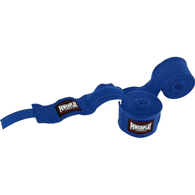 Боксерские бинты POWERPLAY 3046 Синие NYLON (2,5-4,5 м)