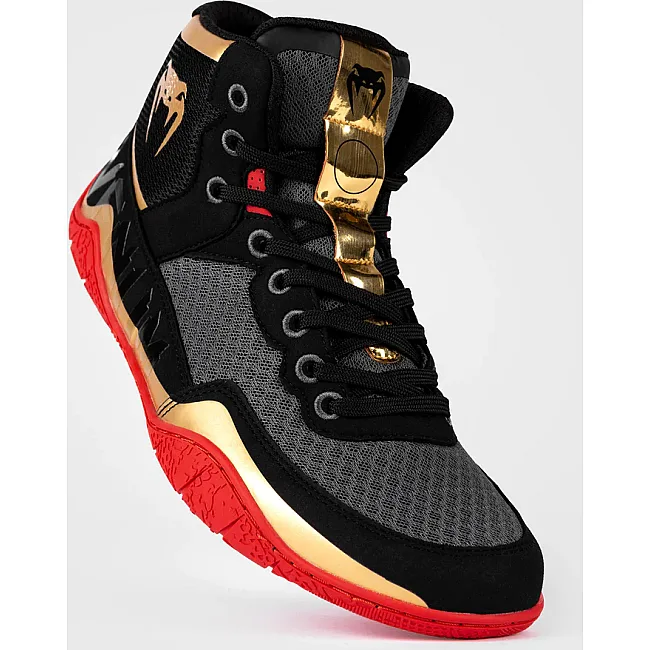 Борцовки VENUM Elite Black Gold Red