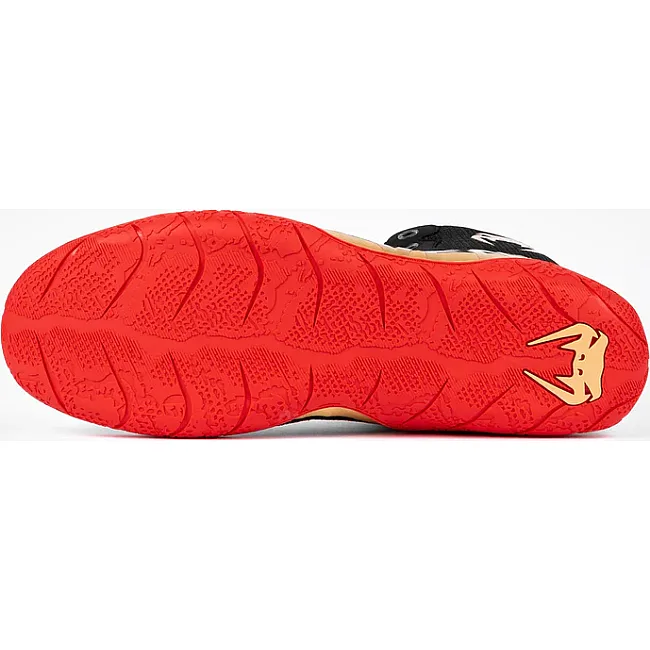 Борцовки VENUM Elite Black Gold Red