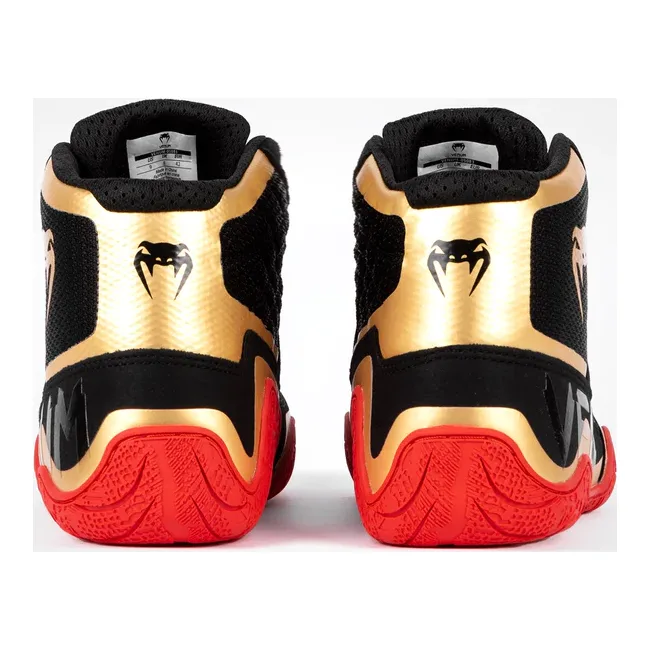 Борцовки VENUM Elite Black Gold Red