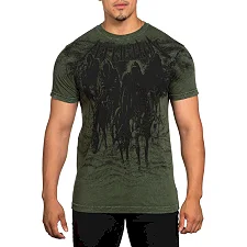 Футболка мужская AFFLICTION Black Night Tee Military Green