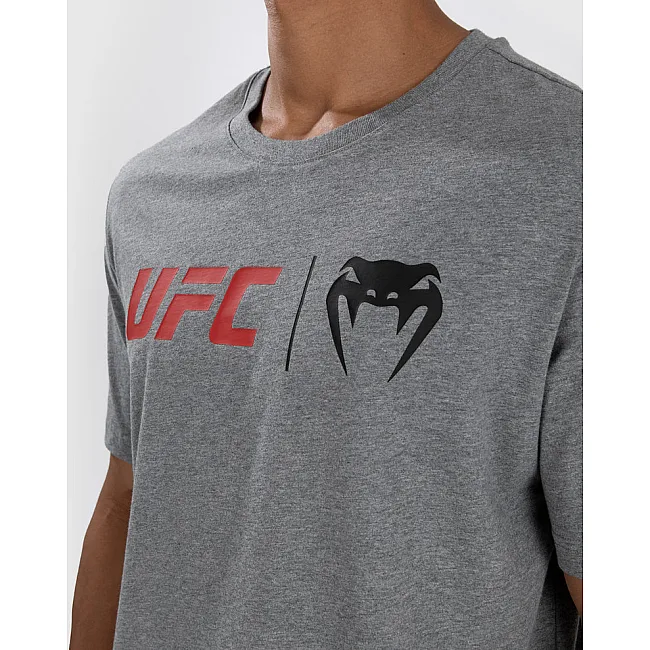 Футболка чоловіча UFC VENUM Classic Grey Red