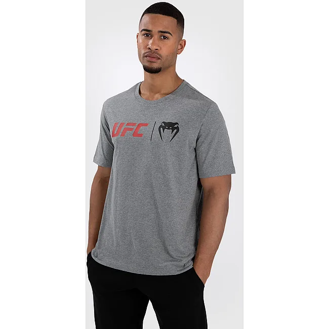 Футболка чоловіча UFC VENUM Classic Grey Red