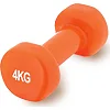 Гантель виниловый POWERPLAY 4125 Achilles 4кг. Оранжевая (1шт)