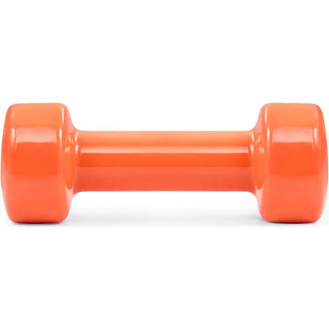 Гантель виниловый POWERPLAY 4125 Achilles 4кг. Оранжевая (1шт)