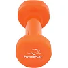 Гантель виниловый POWERPLAY 4125 Achilles 4кг. Оранжевая (1шт)