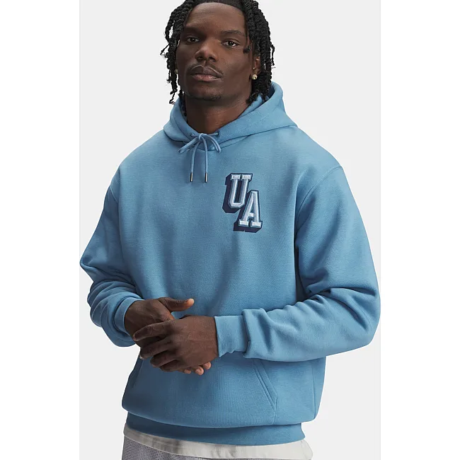 Худи UNDER ARMOUR Icon Fleece Graphic Blue Smoke Black