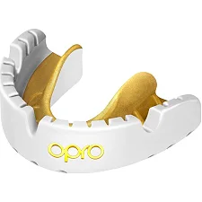 Капа для бокса OPRO GEN5 Gold Braces White Gold