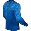 Компресійна футболка Venum Fusion Compression T-shirt Blue Long Sleeves