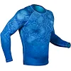 Компресійна футболка Venum Fusion Compression T-shirt Blue Long Sleeves