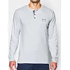 Чоловічий лонгслів Under Armour Henley Air Force Gray Heather