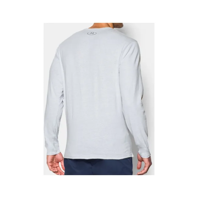 Чоловічий лонгслів Under Armour Henley Air Force Gray Heather