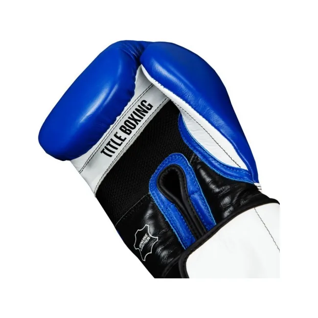 Перчатки для бокса TITLE Premium Leather Performance Blue