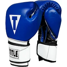 Перчатки для бокса TITLE Premium Leather Performance Blue