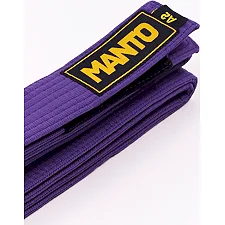Пояс для кимоно MANTO Logotype BJJ Belt Purple