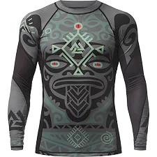 Рашгард із довгим рукавом PERESVIT Maori Black Military Green