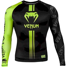 Рашгард з довгим рукавом VENUM Logos Black Neo Yellow