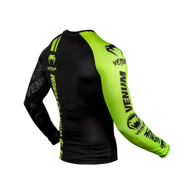 Рашгард з довгим рукавом VENUM Logos Black Neo Yellow