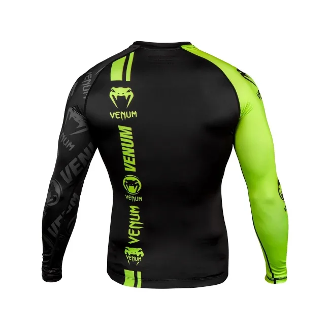 Рашгард з довгим рукавом VENUM Logos Black Neo Yellow