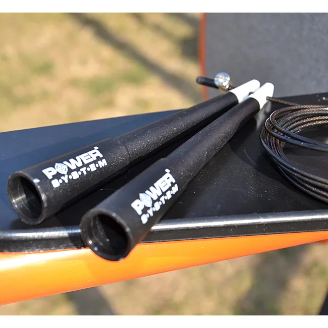 Скоростная скакалка POWER SYSTEM PS-4033 Crossfit Black (2,8м)
