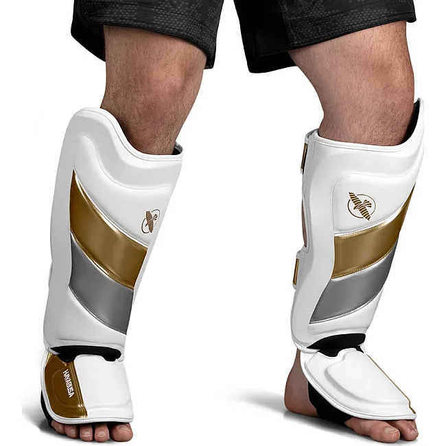 Захист гомілки та стопи Hayabusa T3 Striking White Gold
