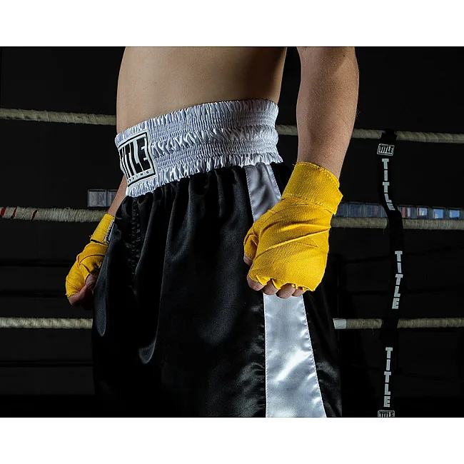 Бинти для боксу TITLE Boxing Mexican Style 180" Gold ( .)