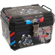 Центральный кофр задний для мотоцикла пластиковый Adventure JUHAO H-45-2 1шт 42x34x30см (Черный)