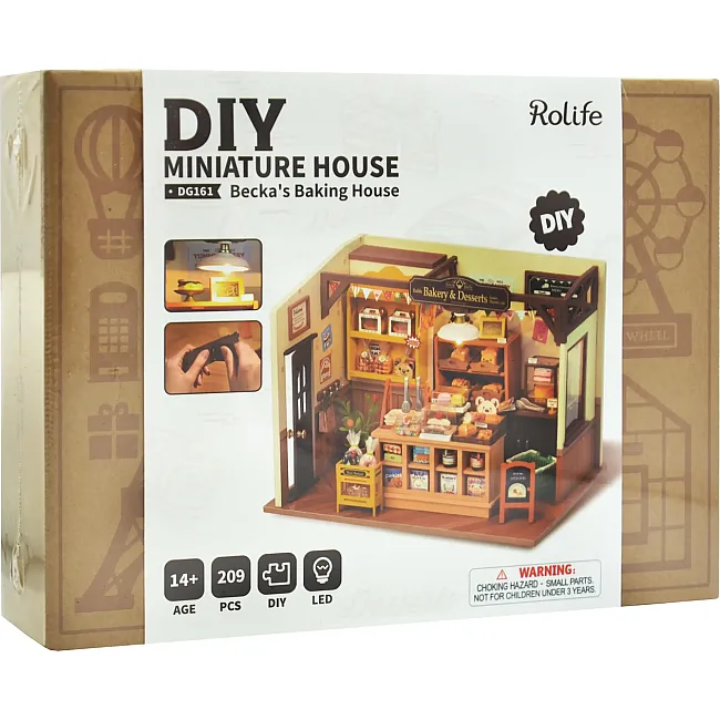 Конструктор 3D мини-дом Robotime Rolife Becka's Baking House DG161