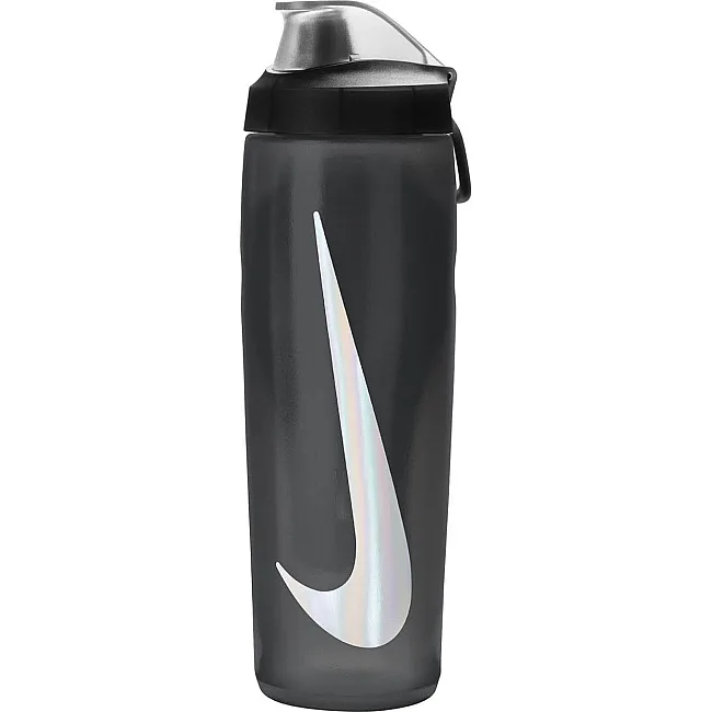 Бутылка NIKE REFUEL BOTTLE LOCKING LID 24 OZ антрацит, черный, серебристый 709 мл