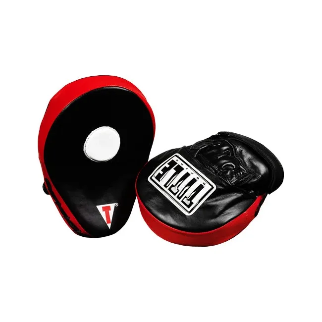 Лапи боксерські TITLE Boxing Incredi-Ball Leather Punch Mitts 2.0 Black/Red
