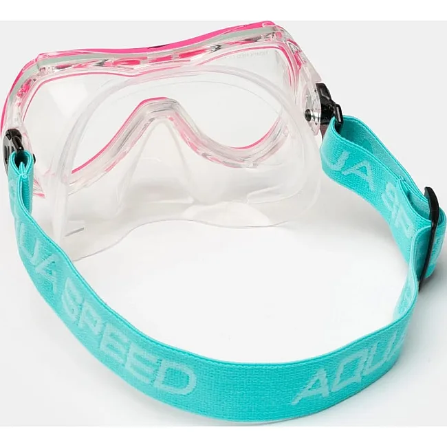 Маска для дайвинга Aqua Speed ALIZE FS 62933 розовый, голубой (для детей) One Size