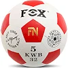 Футбольный мяч FOX FB-7628 №5 PU (Белый-красный)