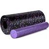 Массажный ролик (роллер) гладкий PowerPlay PP-4348 2 in 1 EPP Foam Roller Черно/Фиолетовый (33x14см.)