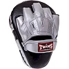 Лапа боксерская изогнутая тренировочная кожа TWINS FPML10-51 25x19x9см 1штука (Черный-золотой)
