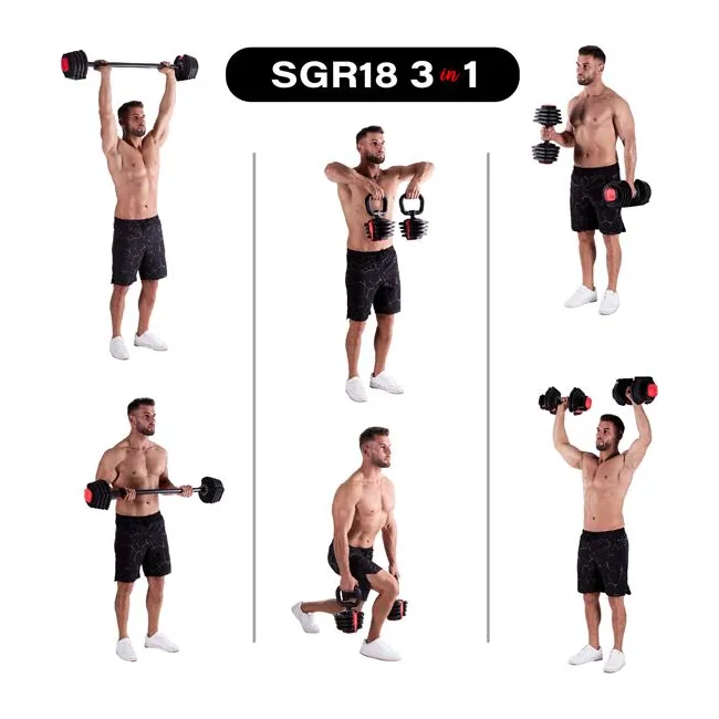 Гантели 3в1 20 кг HMS SGR18 PRO SET