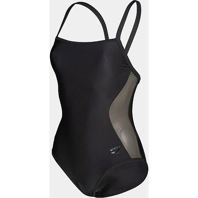 Купальник закритий для жінок Arena MESH PANELS SWIMSUIT CLOSED BA чорний