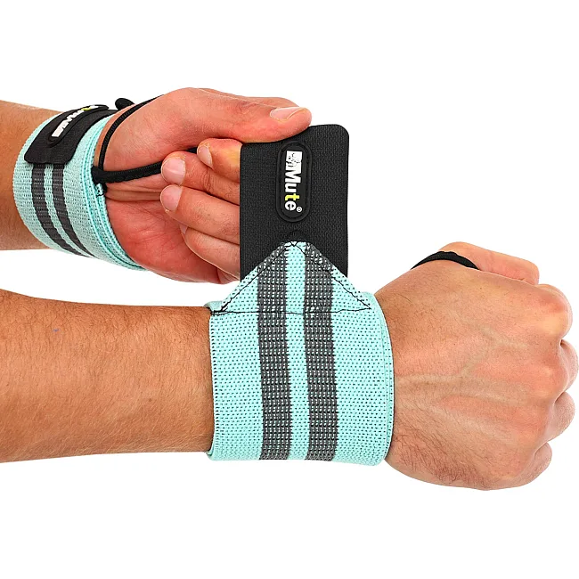 Кистові бинти STRENGTH WRIST WRAPS MUTE MT-9188-3 2штуки (Блакитний)