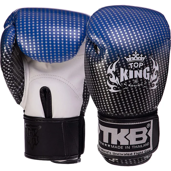 Рукавички для боксу дитячі шкіряні TOP KING Super Star TKBGKC-01 (Синій)