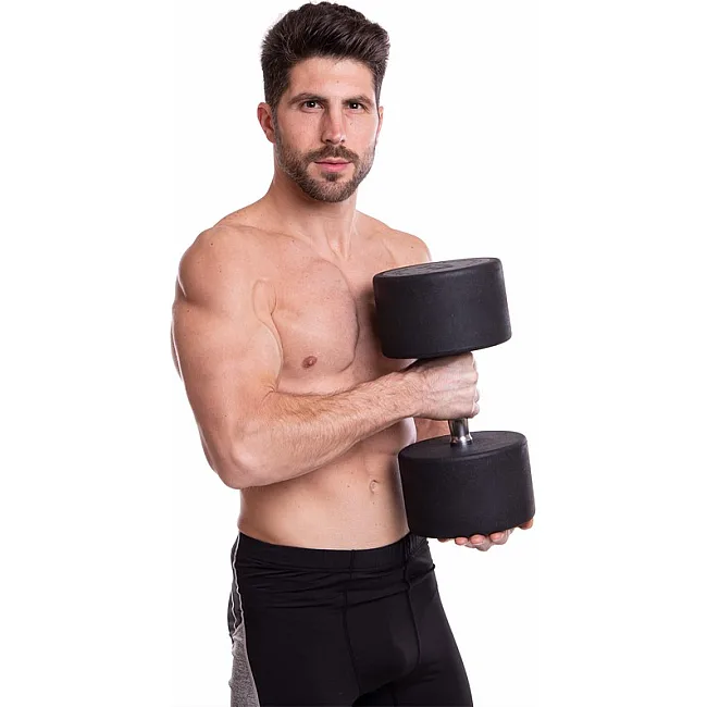 Гантель профессиональная
 с полиуретановым покрытием TECHNOGYM LN-1254-42_5 1шт 42,5кг