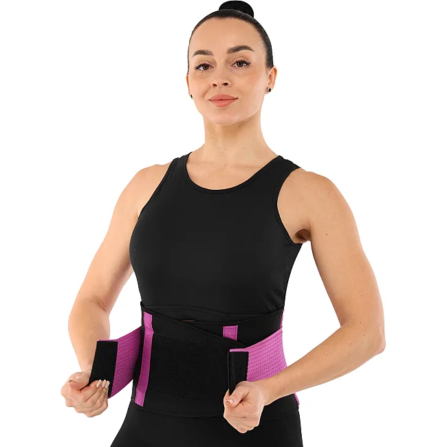 Пояс корсетный для спорта Экстрим Пауэр Белт (extreme power belt) Hot Shapers 6606-2 (Фиолетовый)