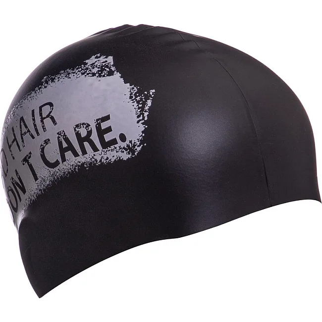 Шапочка для бассейна
 силиконовая для взрослых MADWAVE
 DON'T CARE M055717 (Черный)
