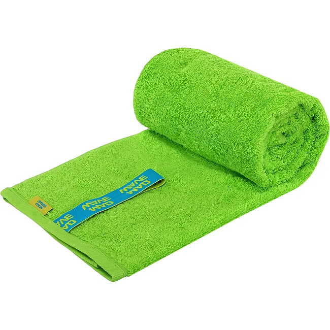 Спортивное полотенце
 из микрофибры MADWAVE
 COTTON SOFT TERRY M0762012 140 см
х70см (Зеленый)