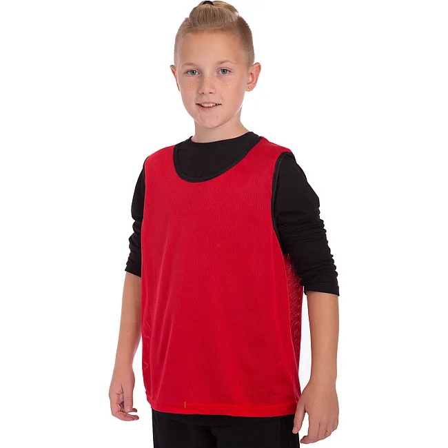 Манишка спортивная игровая цельная детская SP-SPORT CO-5541 57х50см (Красный)