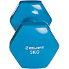Гантель для фитнеса виниловая ZELART
 TA-2777-3 1шт 3кг (Светло-фиолетовый)