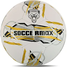Футбольный мяч профессиональный SOCCERMAX FB-4165 №5 PU (Белый-желтый)
