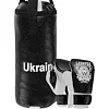 Набор боксерский детский груша и перчатки LEV UKRAINE LV-9940 (Черный-белый)