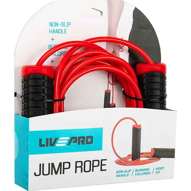 Скакалка LiveUp LP8286 2,75 м (Червоний)
