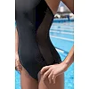 Купальник закритий для жінок Arena MESH PANELS SWIMSUIT CLOSED BA чорний